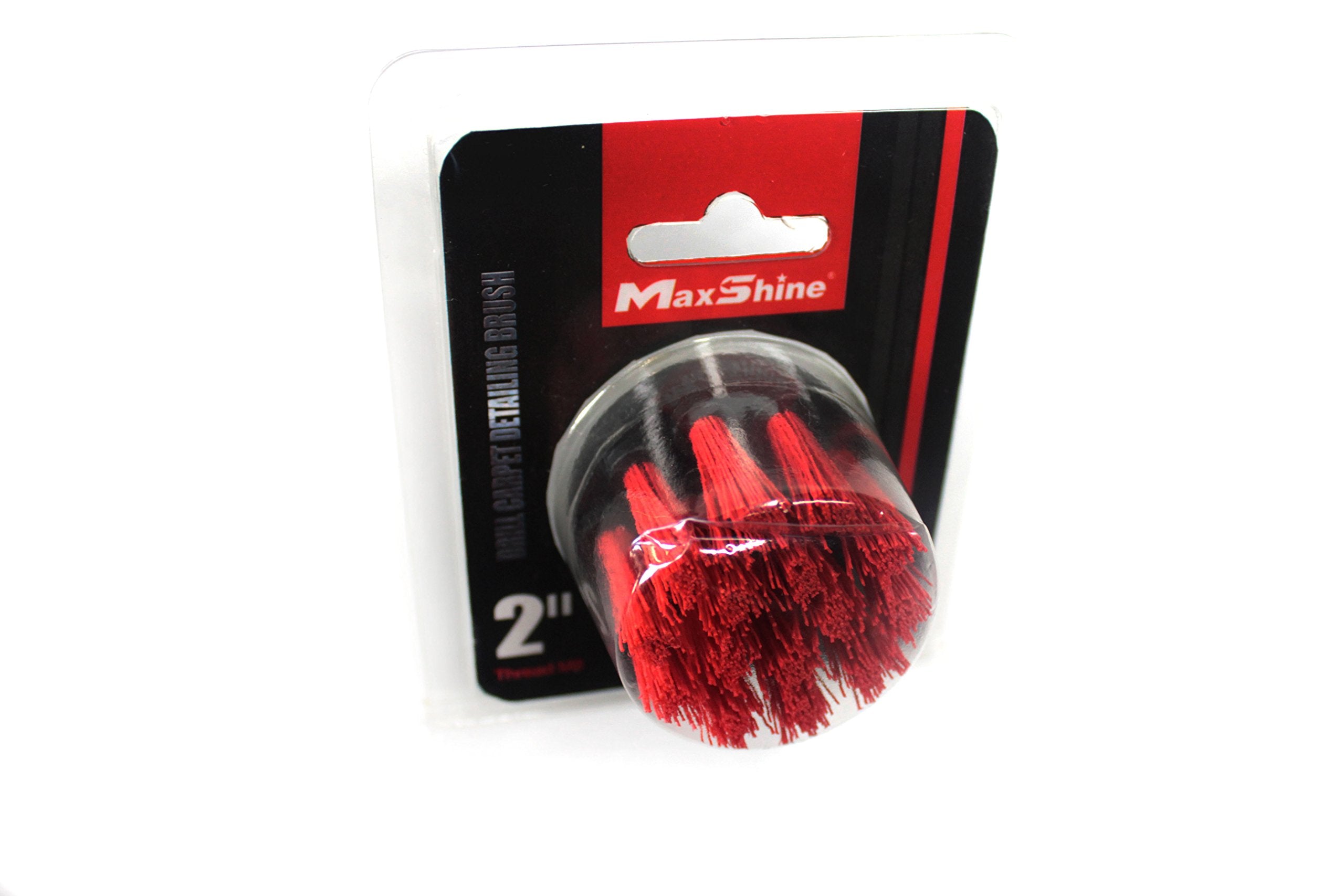 Maxshine Medium-Duty Upholstery & Carpet M8 Drill Brush (2”) | Power Scrubber Attachment for Car Detailing | Removes Grime, Stains & Spots from Leather, Fabric, Seats & Carpets