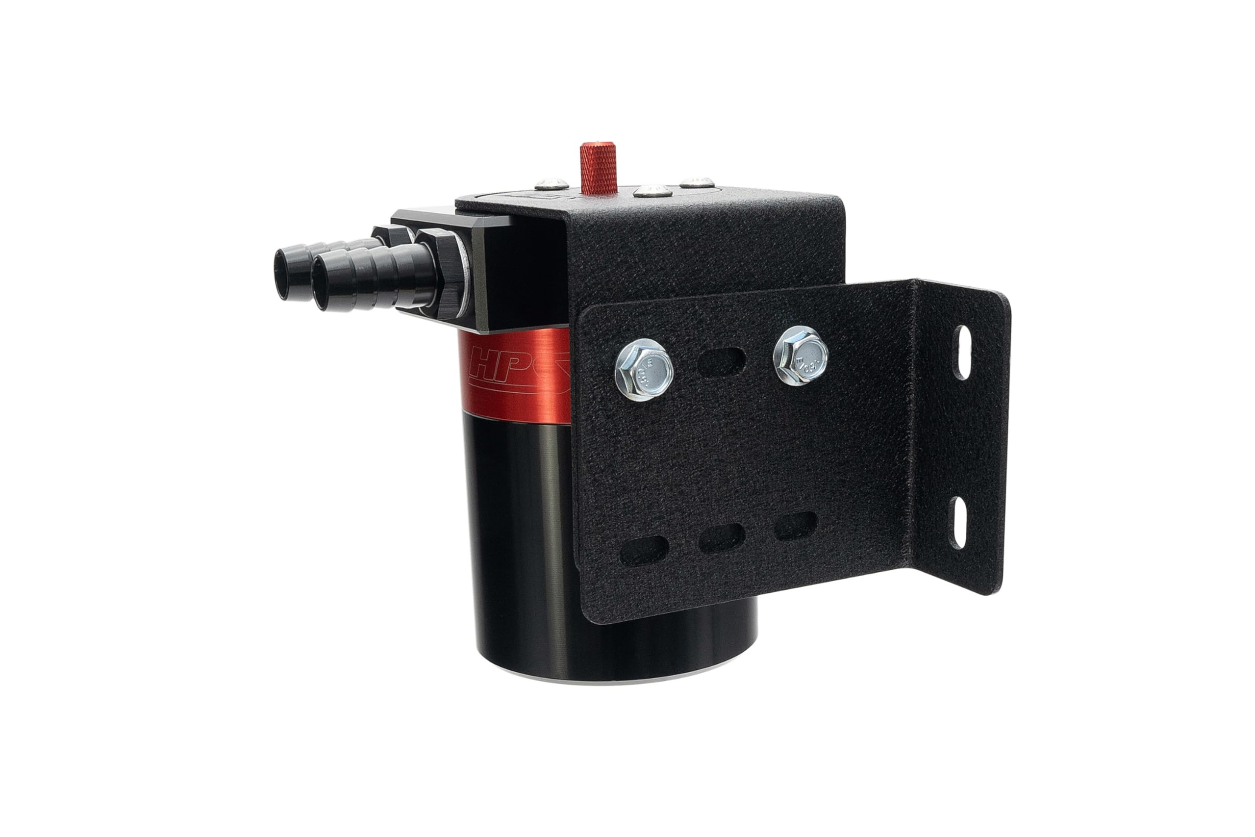 HPS Universal Oil Catch Can Kit 3/8" Barb Adapters with 6 Feet of Rubber Hose, Maximum Capacity: 5oz, 861-501