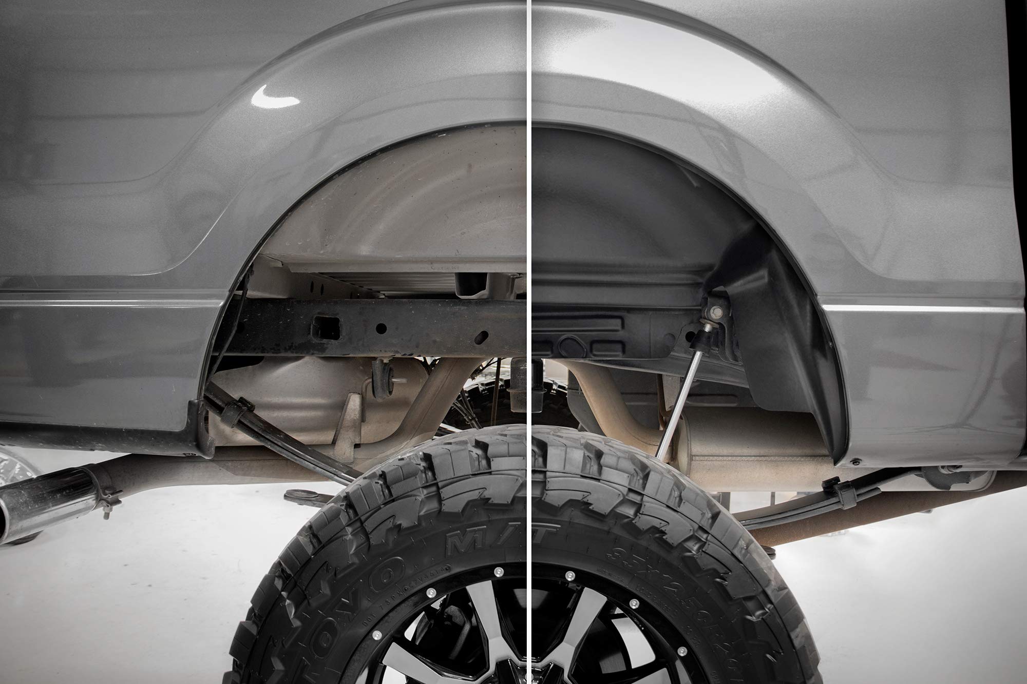 Rough Country Wheel Well Rear Liners for 2014-2018 GMC 1500/2500/3500 HD - 4216