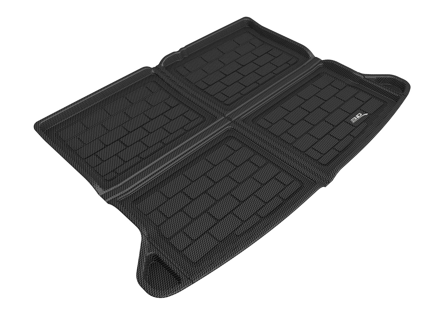 3D MAXpider Kagu Custom Fit Black Cross Fold Cargo Liner Compatible with Mazda Cx-30 2020-2025 - Cargo Liner