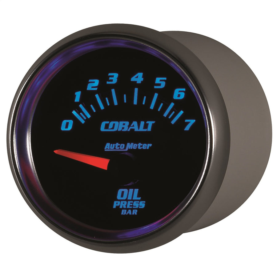 Cobalt Auto Meter 6127-M 2-1/16" 0-7 Bars Short Sweep Electric Oil Pressure Gauge