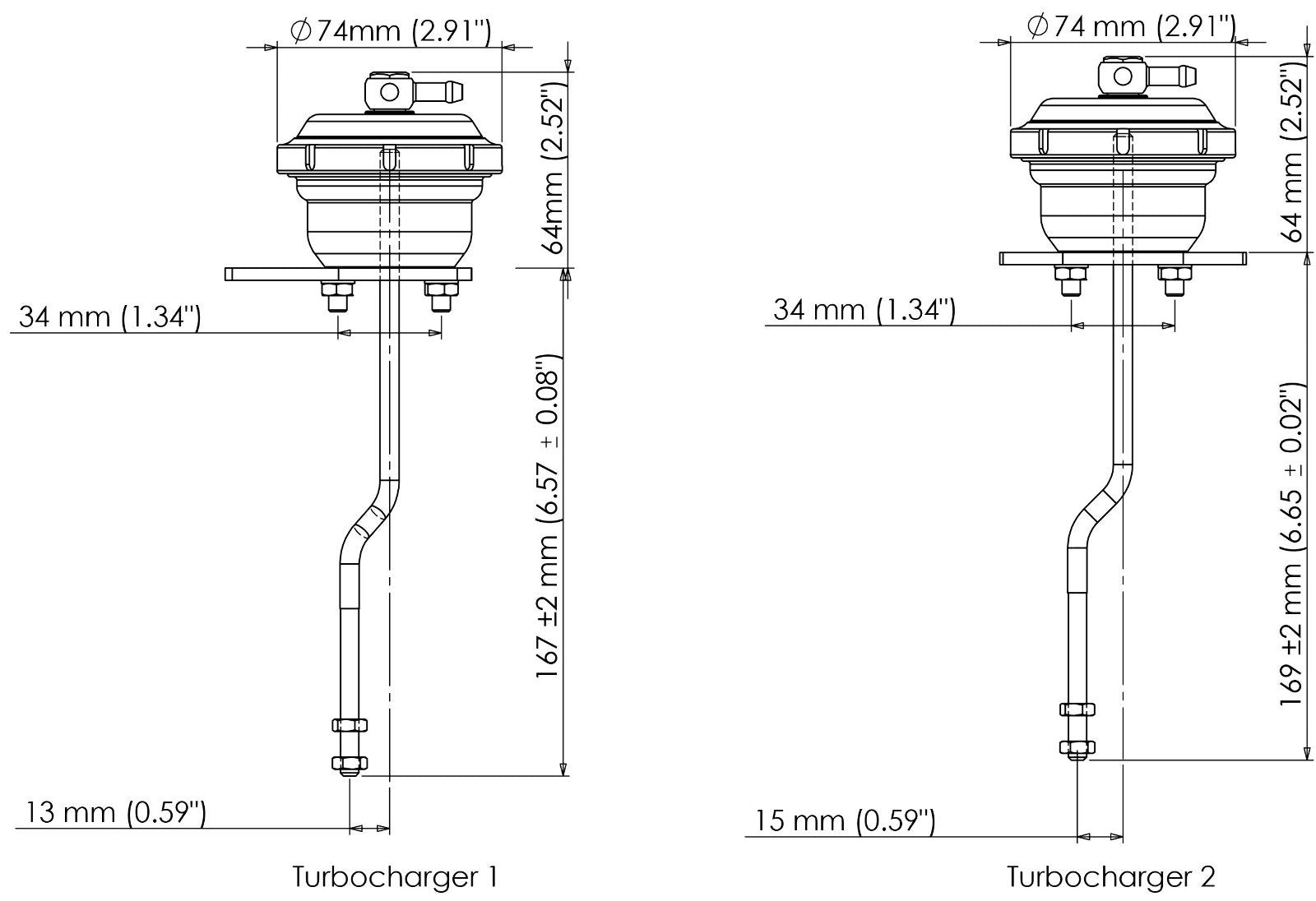 Wastegate Turbosmart TS-0624-3242 (75 Porsche 996/911 Turbo 24 PSI Black - KIT)