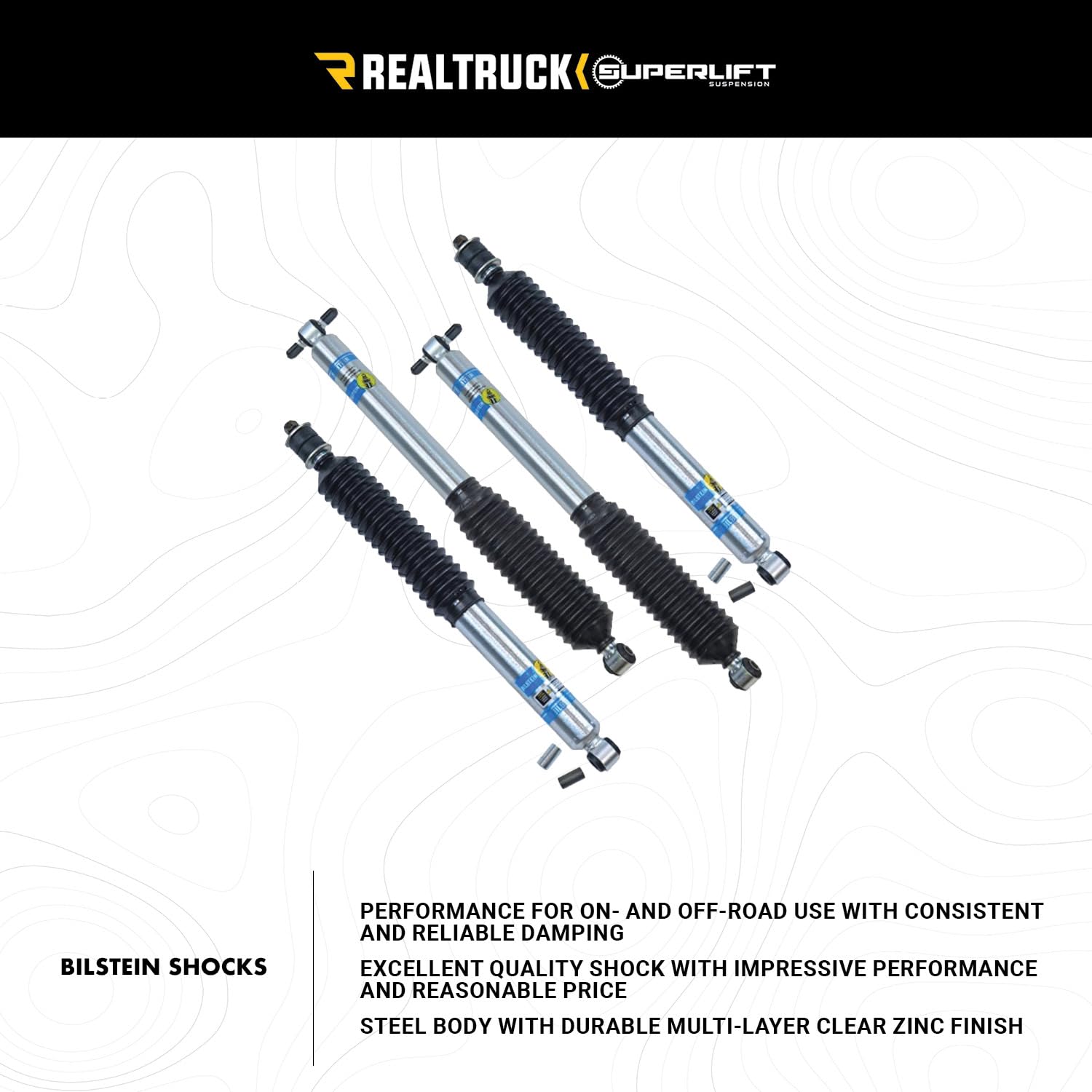 SUPERLIFT SUSPENSION RealTruck 6" Lift Kit | Complete Lift Kit with Front & Rear Bilstein 5100 Series Shocks | K861B | Fits 1999-2010 Chevrolet Silverado/GMC Sierra 1500HD/2500 Non HD Models