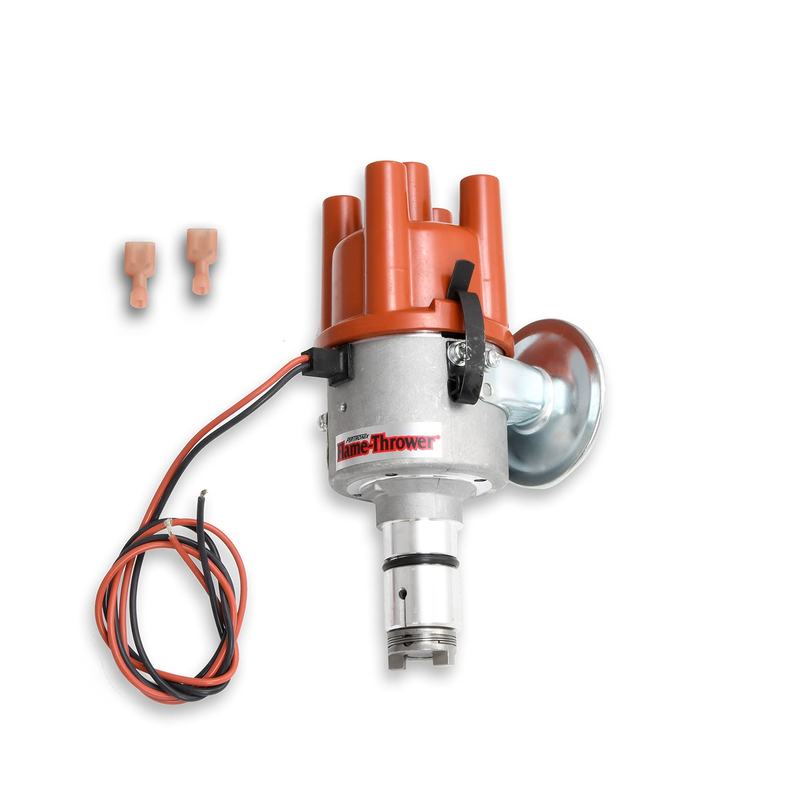 PerTronix Flame-Thrower D186504 Plug and Play Electronic Ignition Distributor with Ignitor Technology, Compatible with VW Type 1 Engines, Vacuum Advance Cast