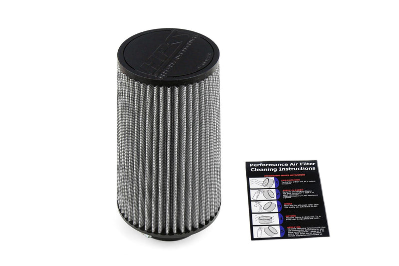 HPS 3" ID Performance Air Filter, 9" Element Length, 10.25" Overall Length, Gray, HPS-4337