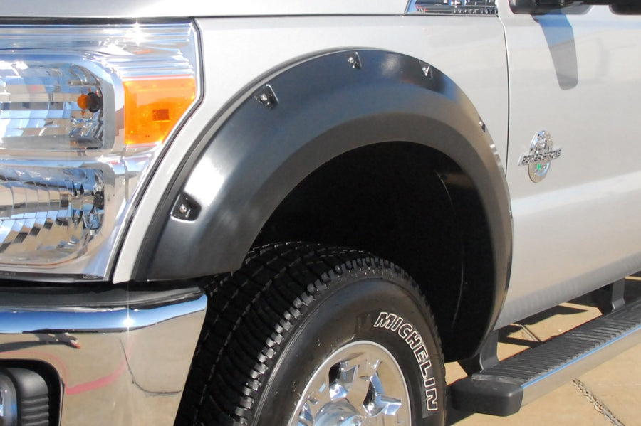 Lund RX314SA Elite Series Black Rivet Style Standard Front Fender Flare - 2 Piece RealTruck