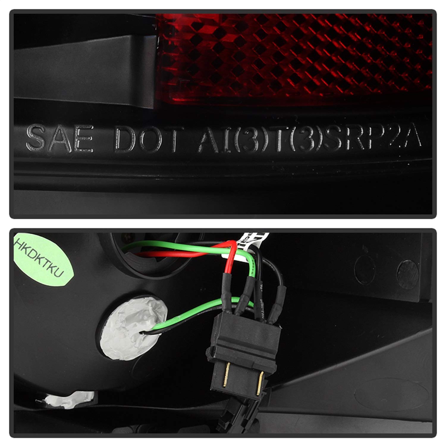 LED Tail Lights Black/Smoked Spyder Auto 5078254