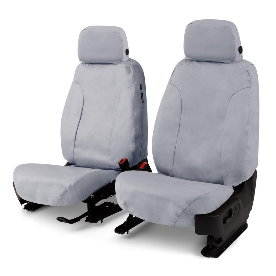 Covercraft Custom Polycotton Seat Covers | Fits 2024 Toyota Corolla Cross (Excludes Hybrid) | 1st Row Bucket Seats, Grey