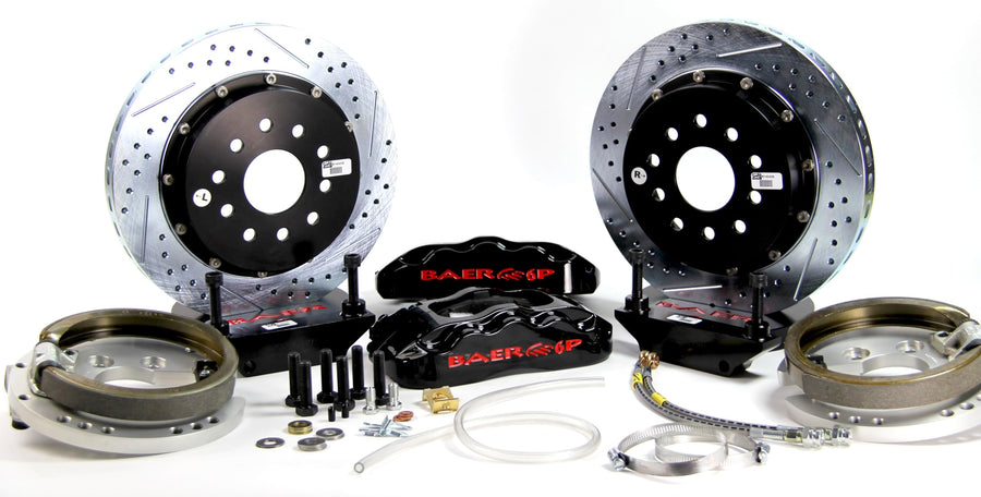 BAER BRAKES Brake System 4302482B-BKCZ (14" Rear Pro+ w/Park Brake Black 93-02 GM F Body), 1 Pack