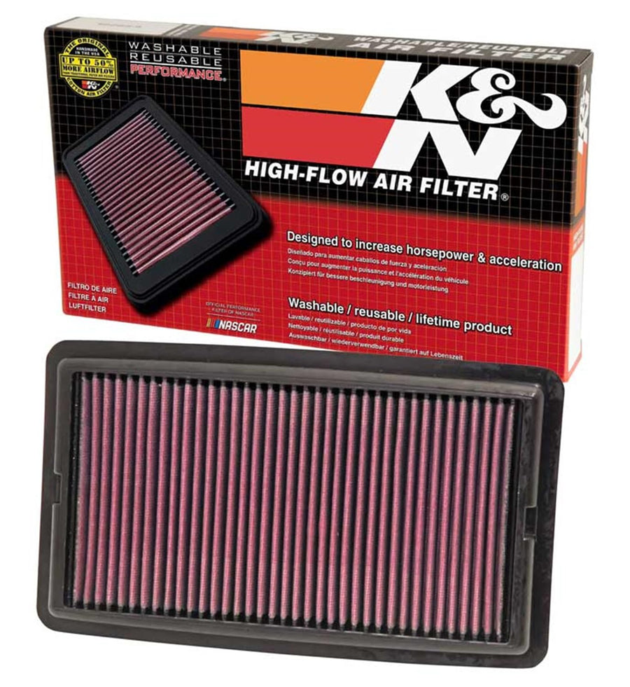 K&N Original High-Flow Lifetime Engine Air Filter: Increase Power: Premium, Washable: Compatible with 2014-2015 Acura MDX, 33-5013