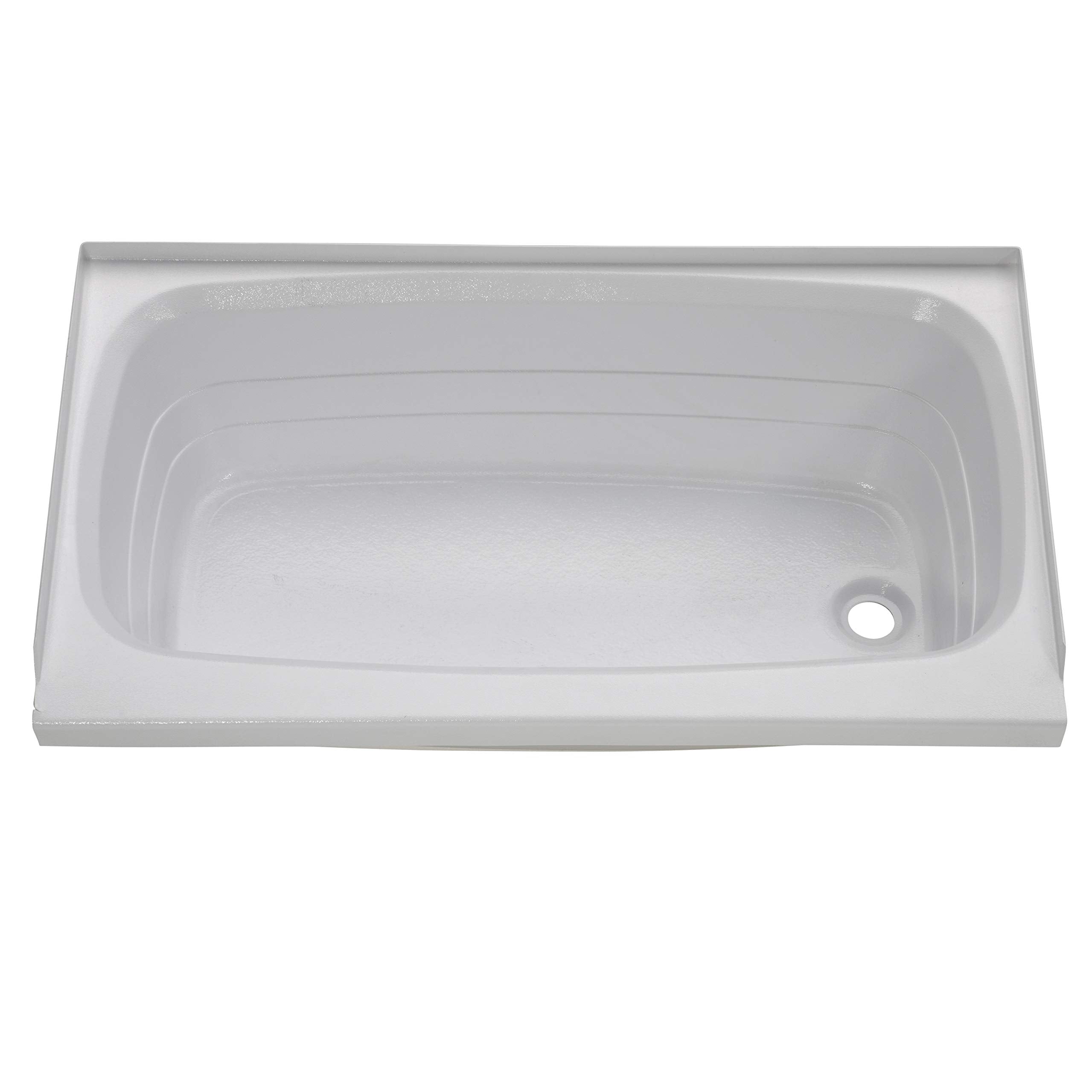 24" x 40" Lippert Replacement White Bathtub with Right Drain, Scratch-Resistant ABS Acrylic for RVs, Travel Trailers, 5th Wheels, Motorhomes - W2440RHSPK