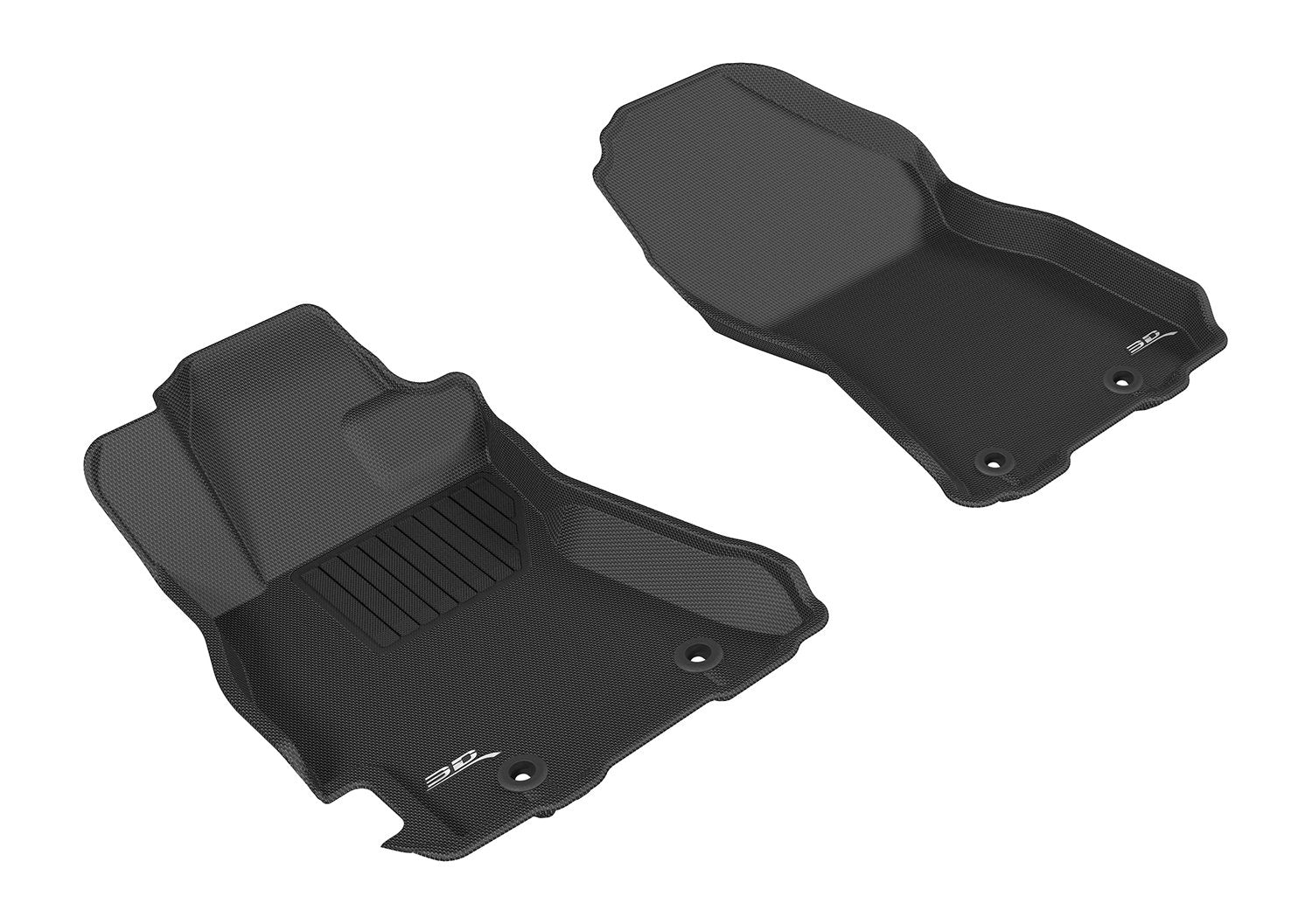 3D MAXpider Custom Fit Front Row Floor Mat for Select Subaru Legacy/Outback Models - Kagu Rubber (Black)