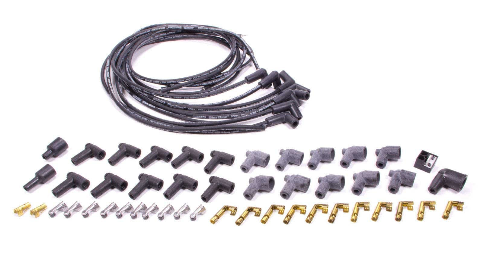 Moroso WIRE SET,BLK,UNIV,90 DEG BOOT 73231