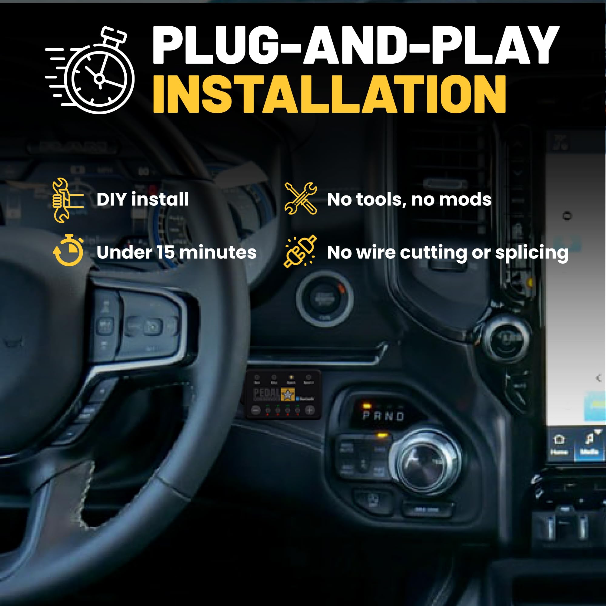 Throttle Response Controller PEDAL COMMANDER for Ram 1500 New Body 2019-2025