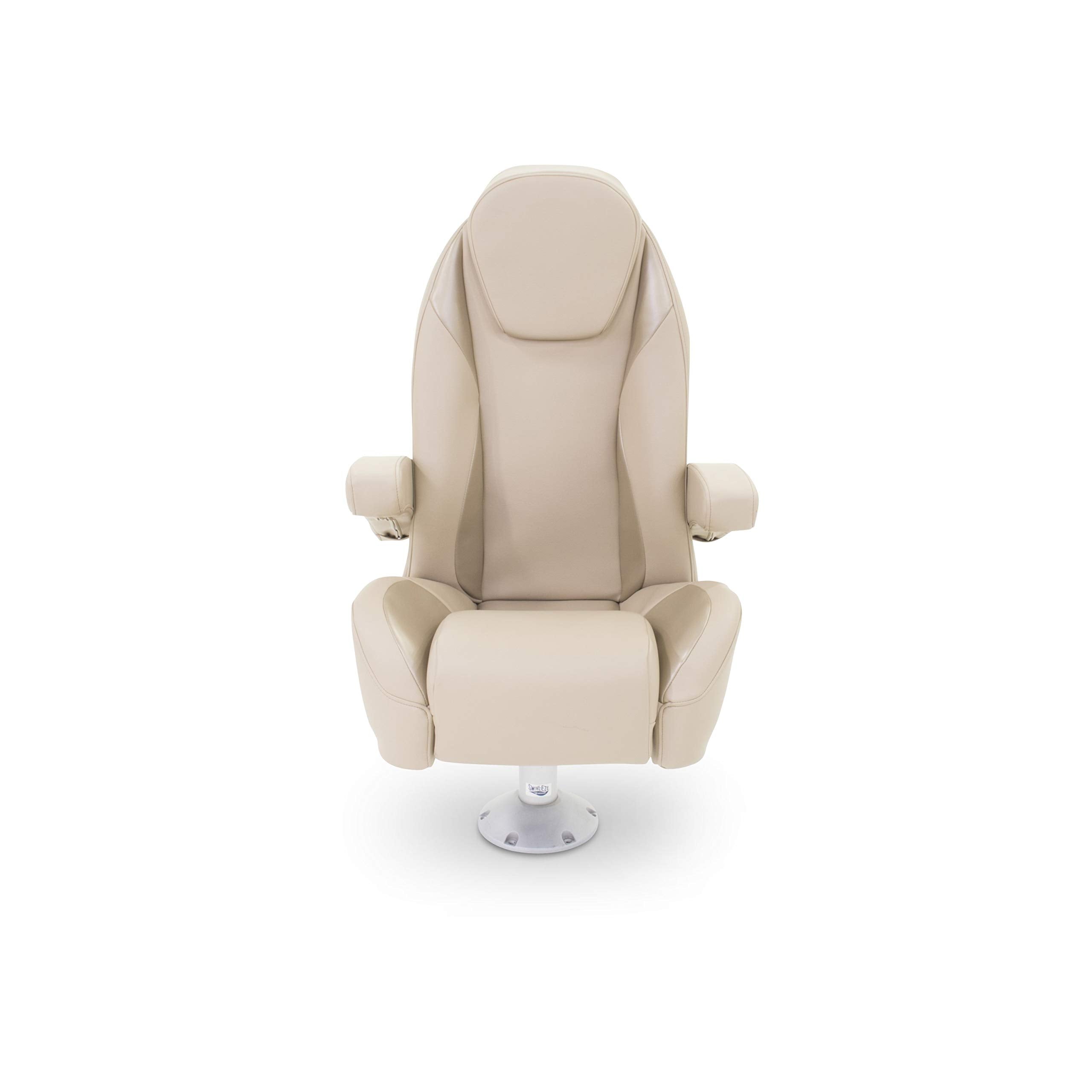 High back TAYLOR MADE PRODUCTS recliner with flip up bolster pontoon helm seat