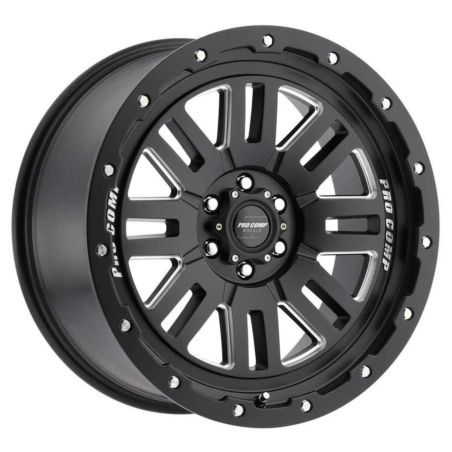 5161-298350 ProComp Alloys Black Wheel with Alloy Steel (20 x 9. inches /6 x 5 inches, 0 mm Offset)