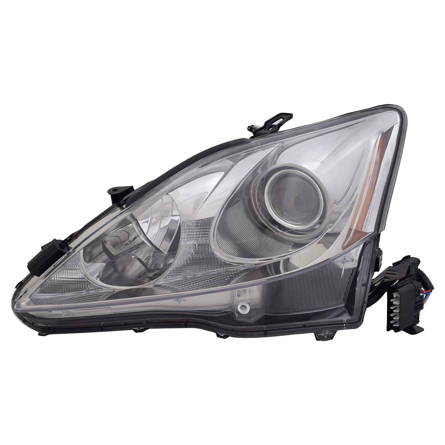 Left TYC Headlight Assembly Compatible with 2011-2013 Lexus IS250