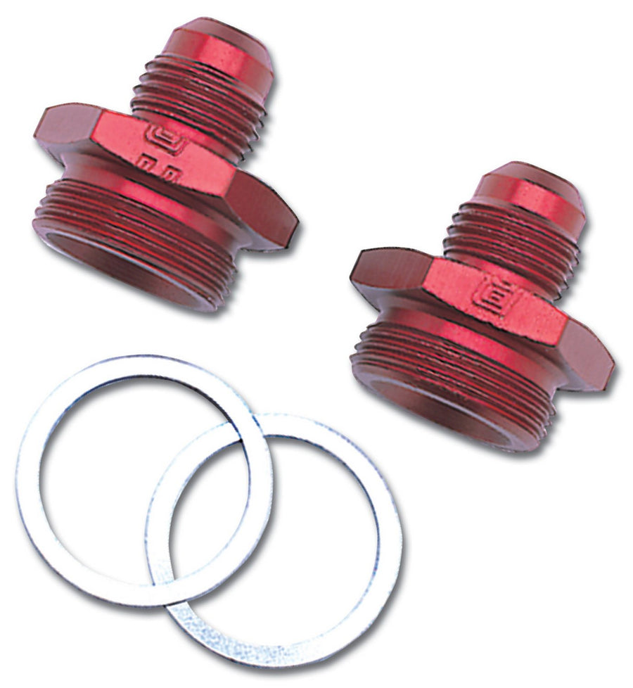 Russell 640220 -6 AN Red Carburetor Adapter Fitting Edelbrock
