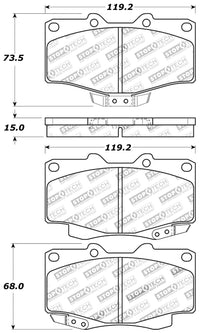 Sport Brake Pads StopTech 309.04100 with Shims and Hardware