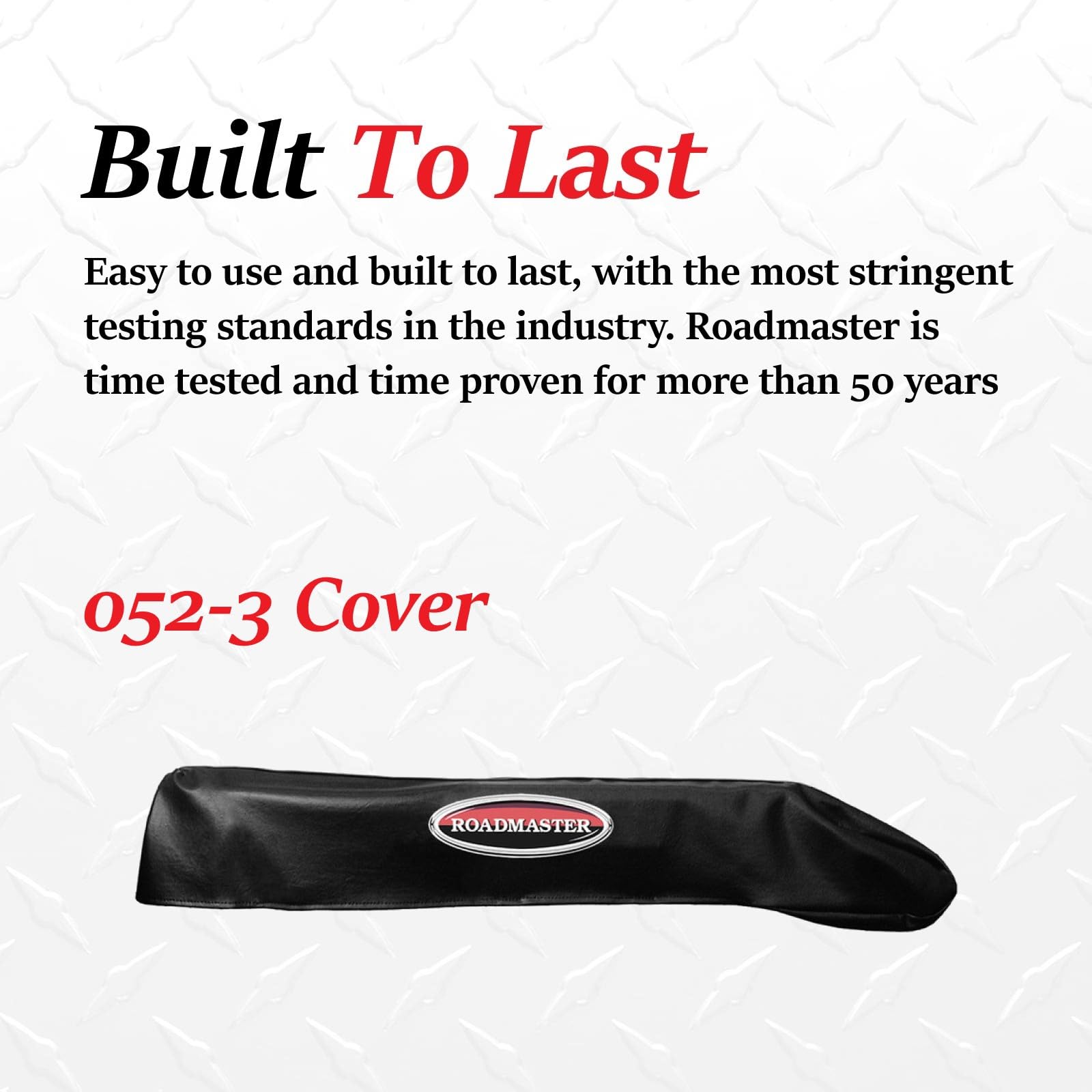 Stowmaster 052-3 Roadmaster Tow Bar Black Vinyl Cover fits Stowmaster or Stowmaster All Terrain | Vehicle-Mounted Tow Bars Only | Car Wash Safe | Fade Resistance