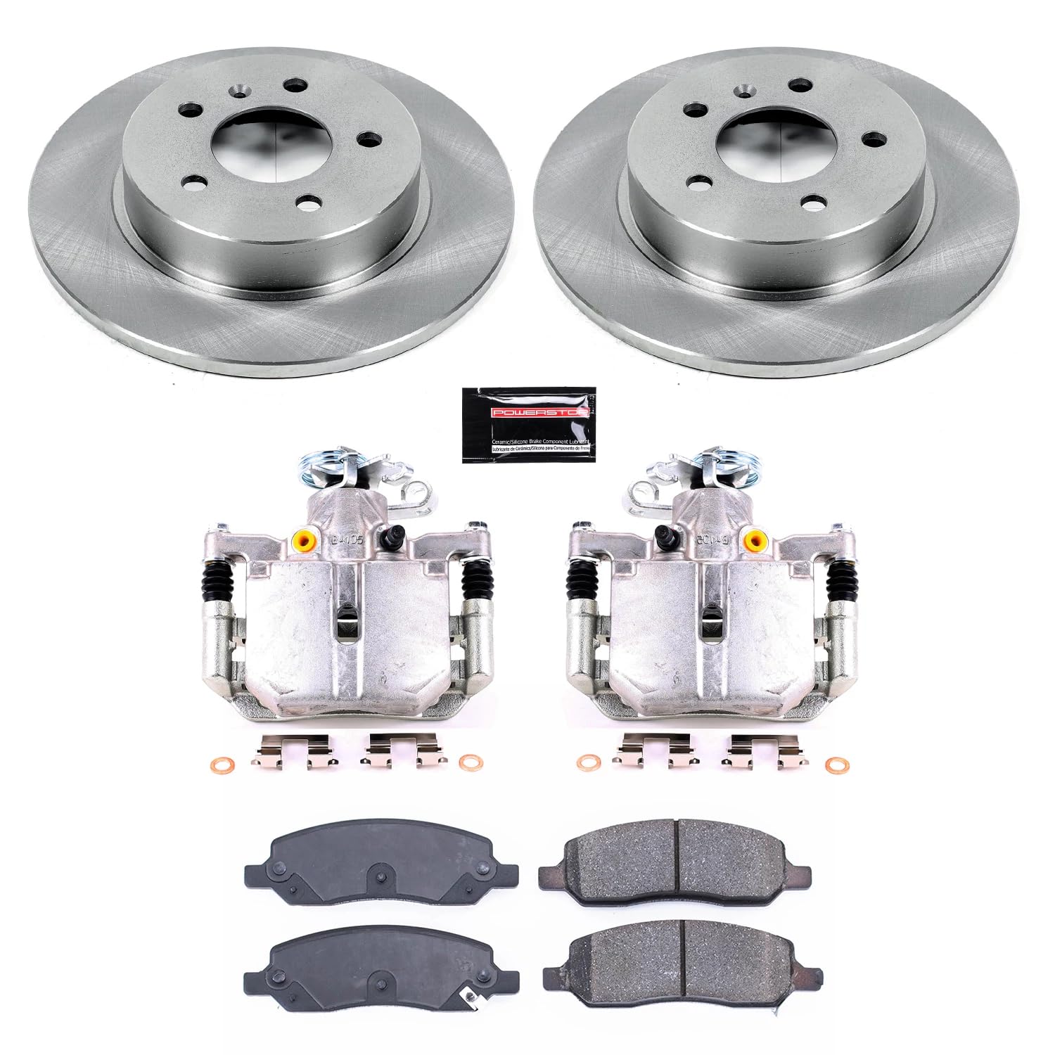 Power Stop KCOE4658 Brake Kit Rear Stock Replacement with OE Calipers For Buick Lucerne 2006-2011, Cadillac DTS 2006-2011 [Model Specific]