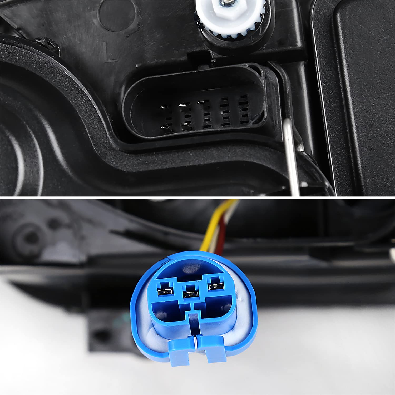 Black SPEC-D TUNING Headlights w/o Built-in Fog Lights Compatible with 1999-2005 Volkswagen Jetta Bora Mk4 1999-2005 L+R Pair Head Light Lamp Assembly