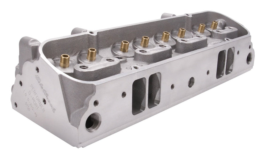 Edelbrock Performer 87cc D-Port Pontiac Cylinder Head with Bare Exhaust