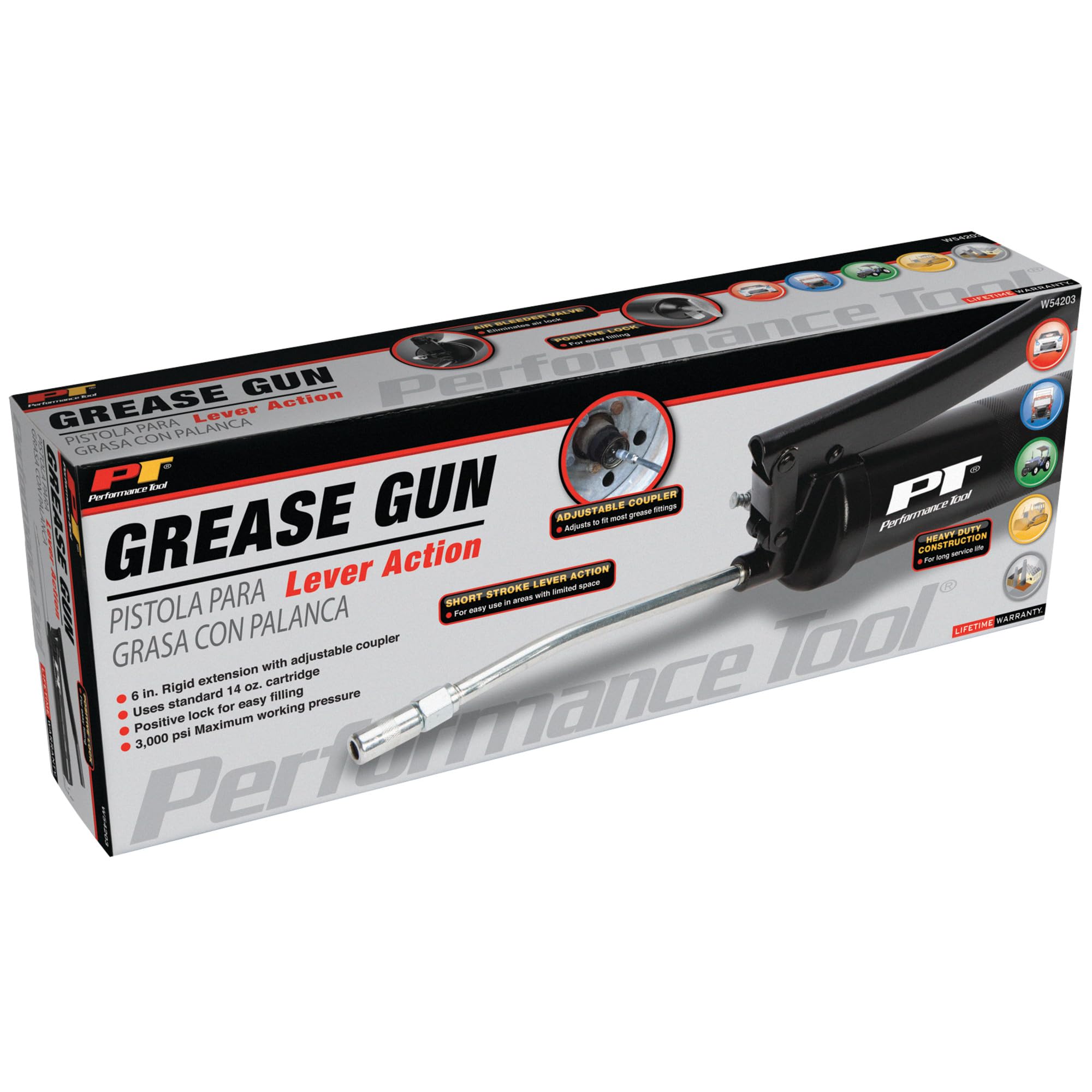 Lever Action Performance Tool W54203 Grease Gun