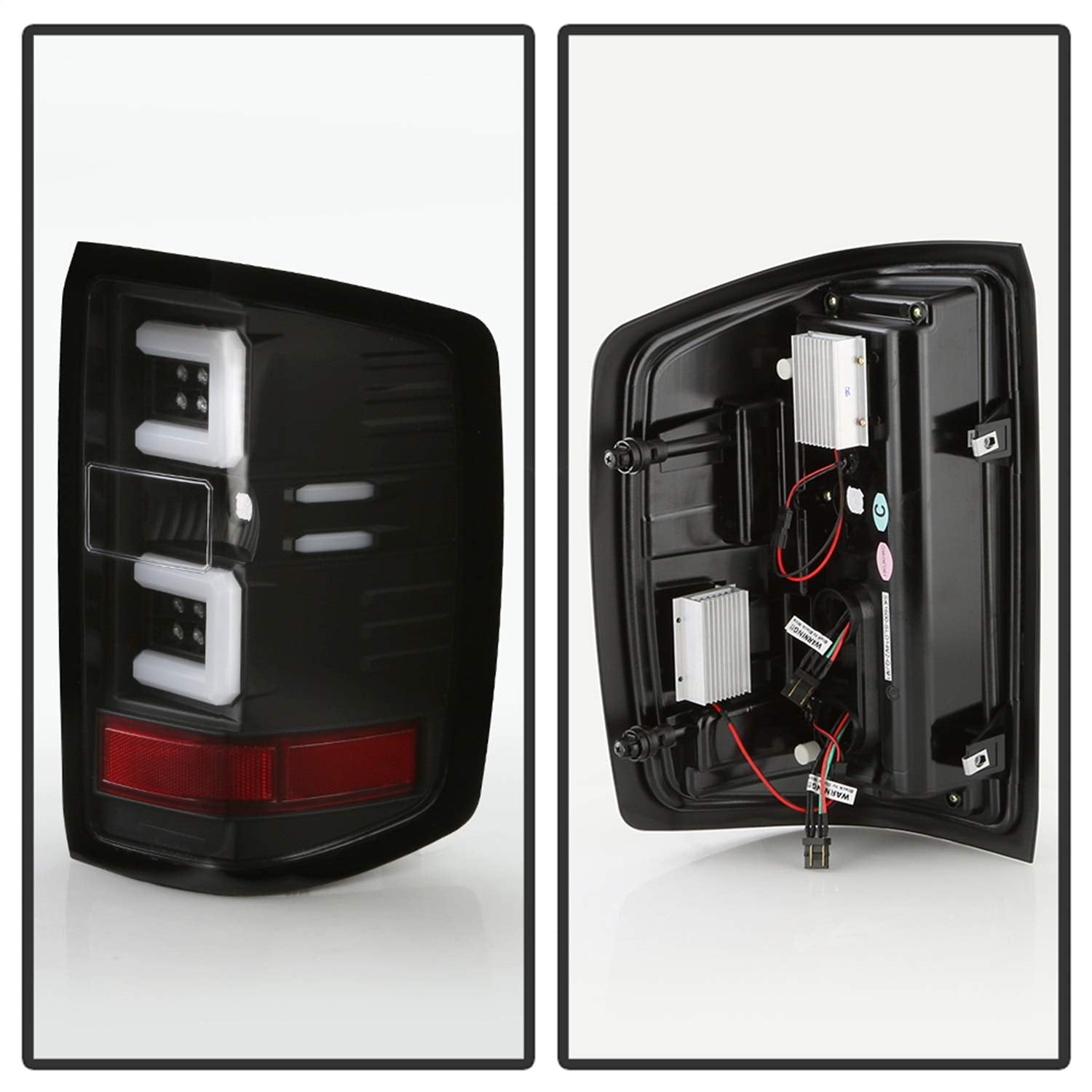 Euro Style Spyder Tail Lights (ALT-YD-CS14-LBLED-BKV2)