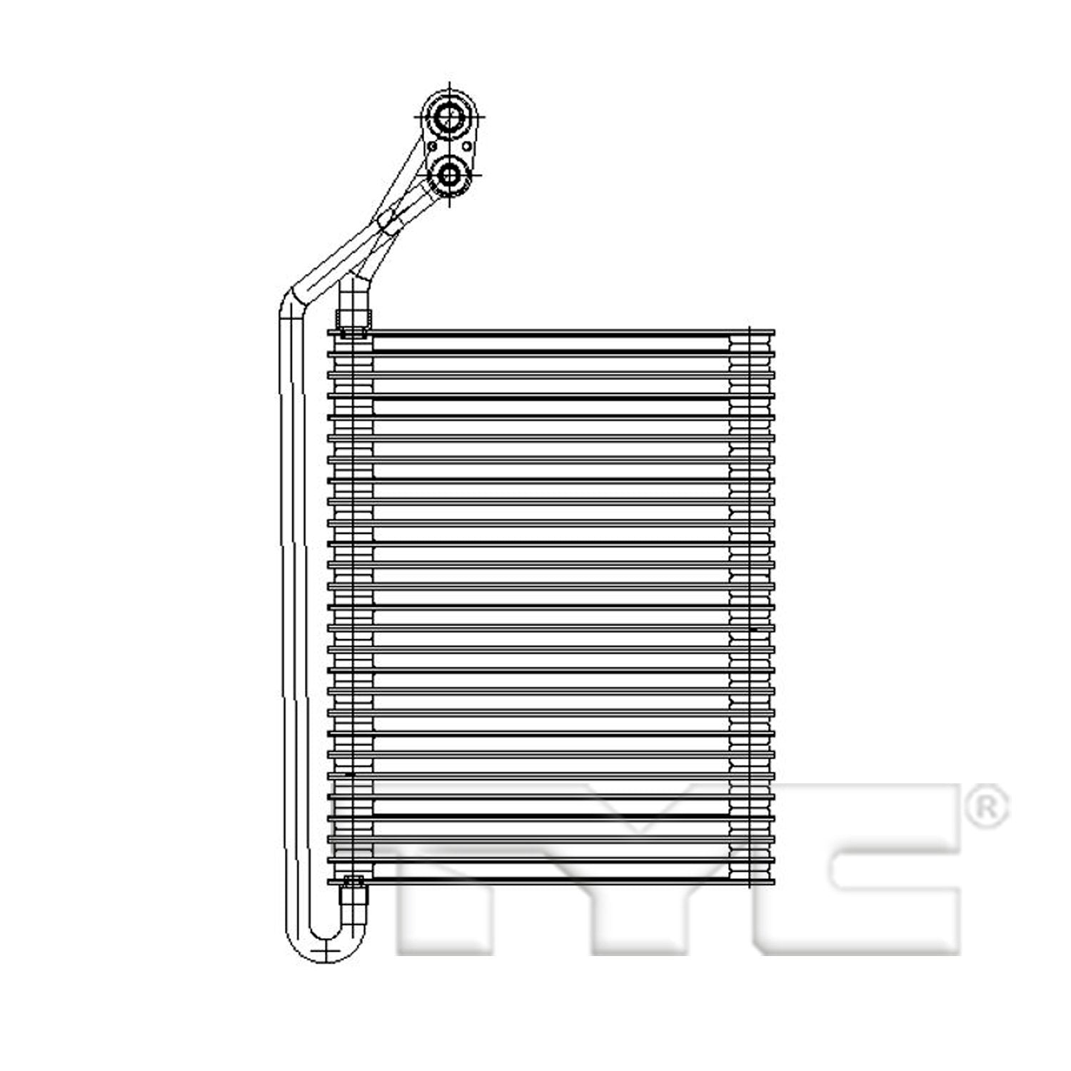 Replacement TYC 97216 Evaporator