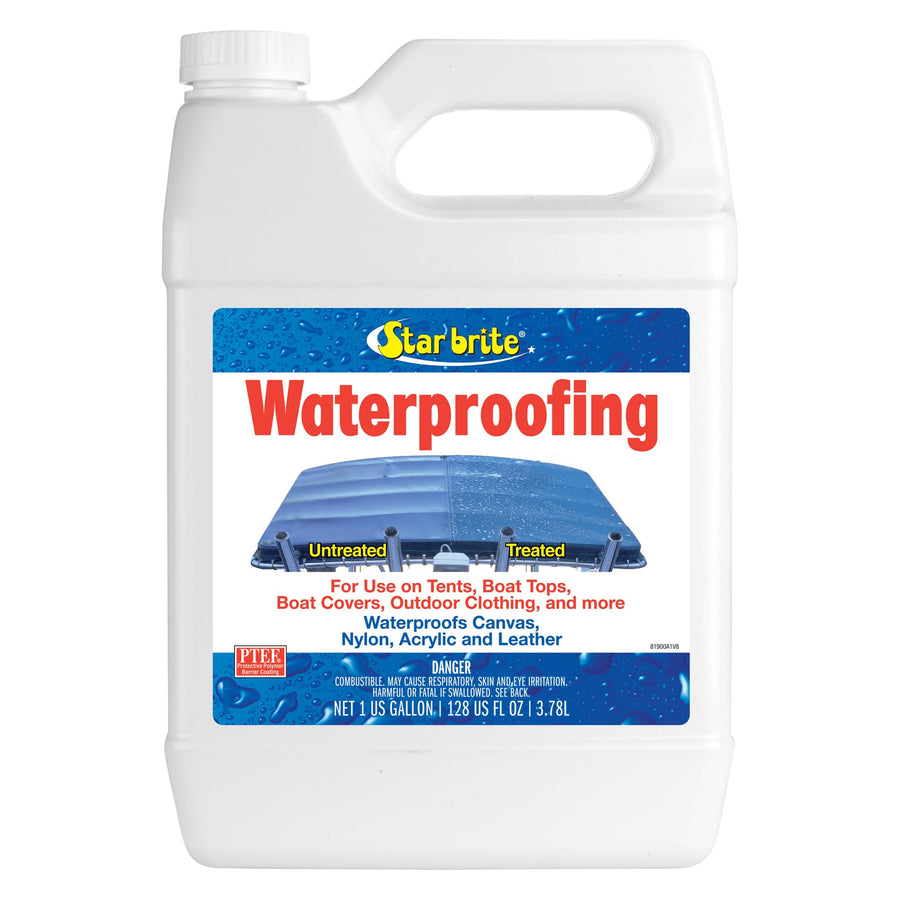 Fabric Waterproofer STAR BRITE 081900X with Stain Repellent and UV Protection - 1 Gallon