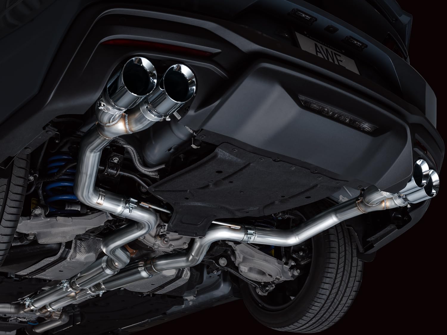 Quad Tip AWE GT Exhaust Suite for S650 Ford Mustang