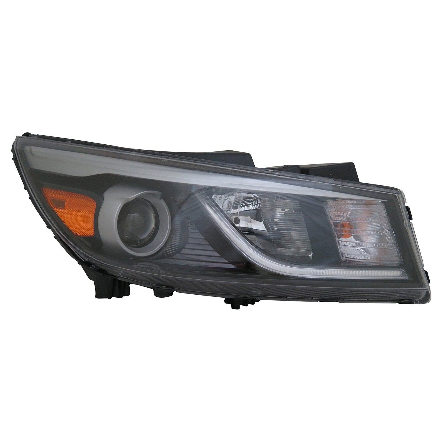 Right TYC Headlight Assembly Compatible with 2015-2018 Kia Sedona