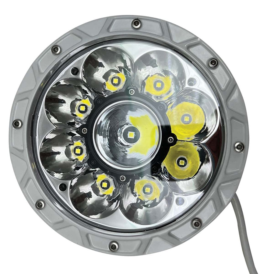 Marine Sport Lighting PRO Grade Marine Stern Light Fit 7 inch High Power LED Round Docking or Spreader MS7LEDWL