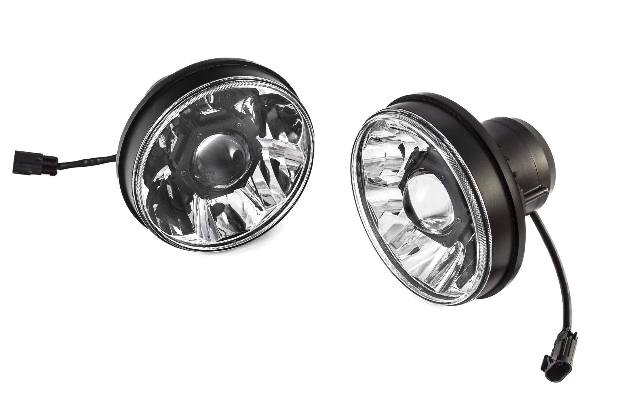 KC HiLiTES Gravity LED Pro 7" DOT Headlight, Jeep JK 07-18 - Pair Pack System 42341