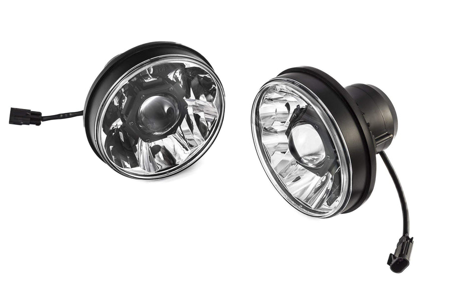 KC HiLiTES Gravity LED Pro 7" DOT Headlight, Jeep JK 07-18 - Pair Pack System 42341