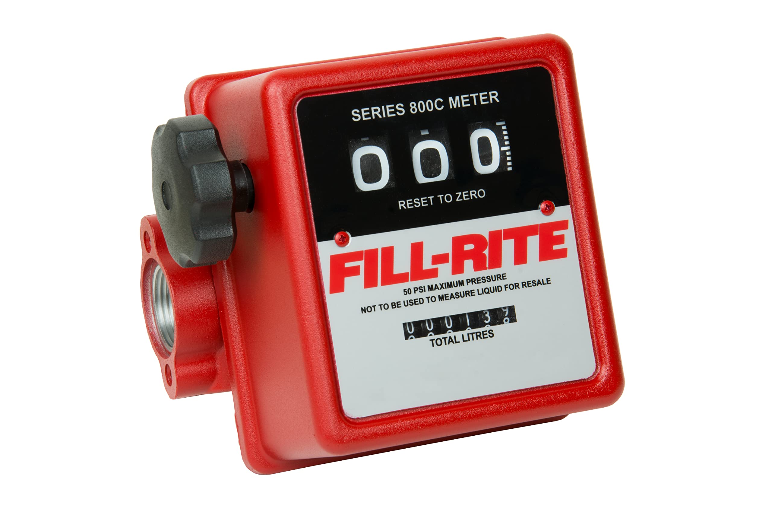 Fill-Rite 3 Wheel 807CL1 Mechanical 1" 19-76 LPM Fuel Transfer Meter