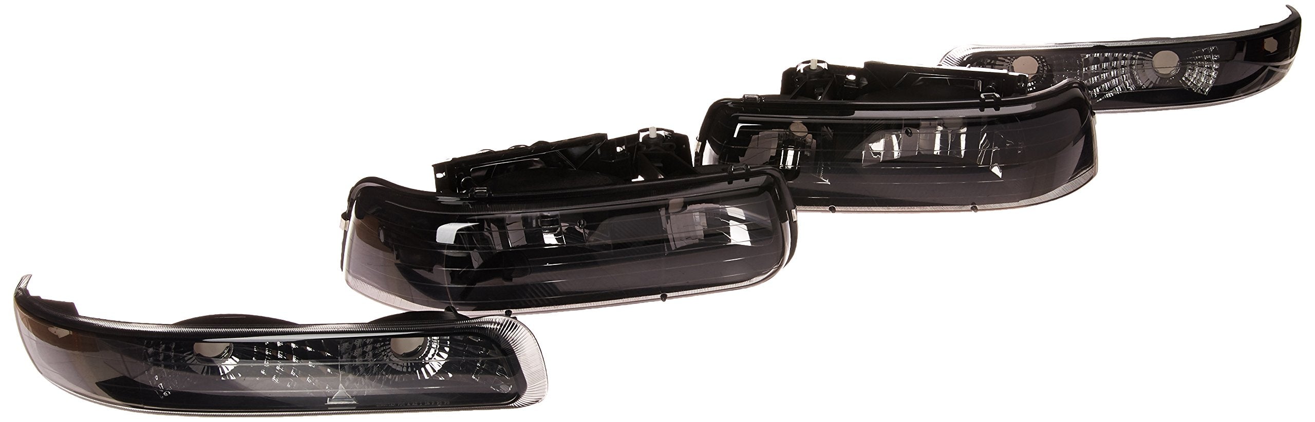 Chevy Silverado Headlight Xtune HD-JH-CSIL99-SET-BSM