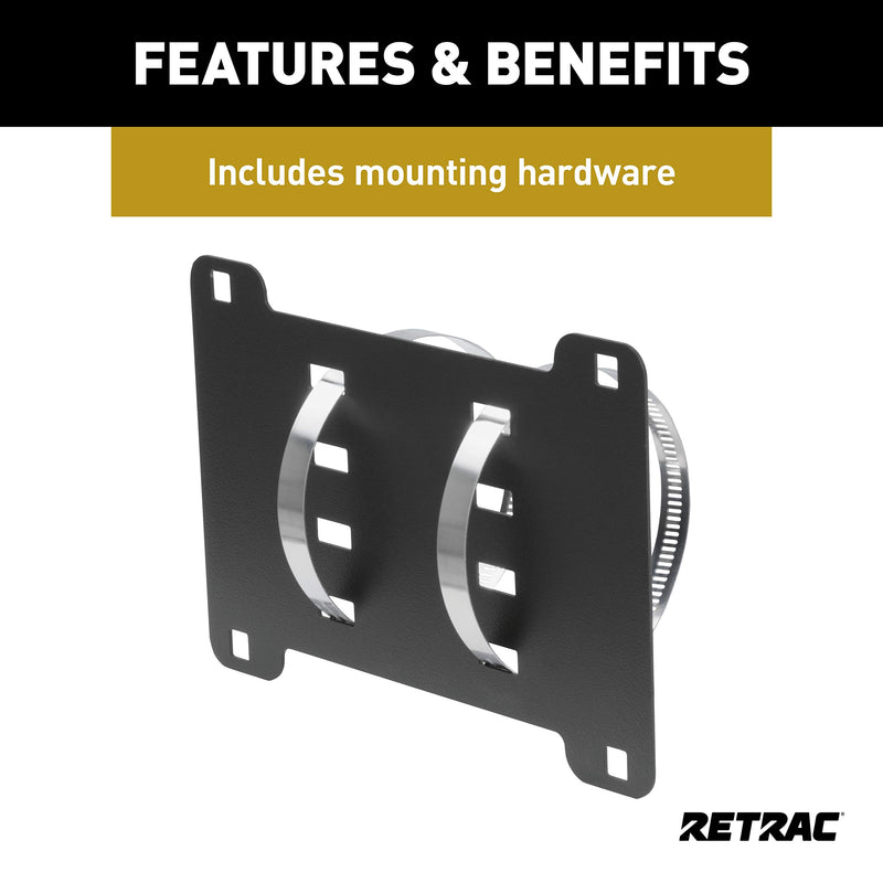 3-Inch RETRAC Grille Guard License Plate Bracket