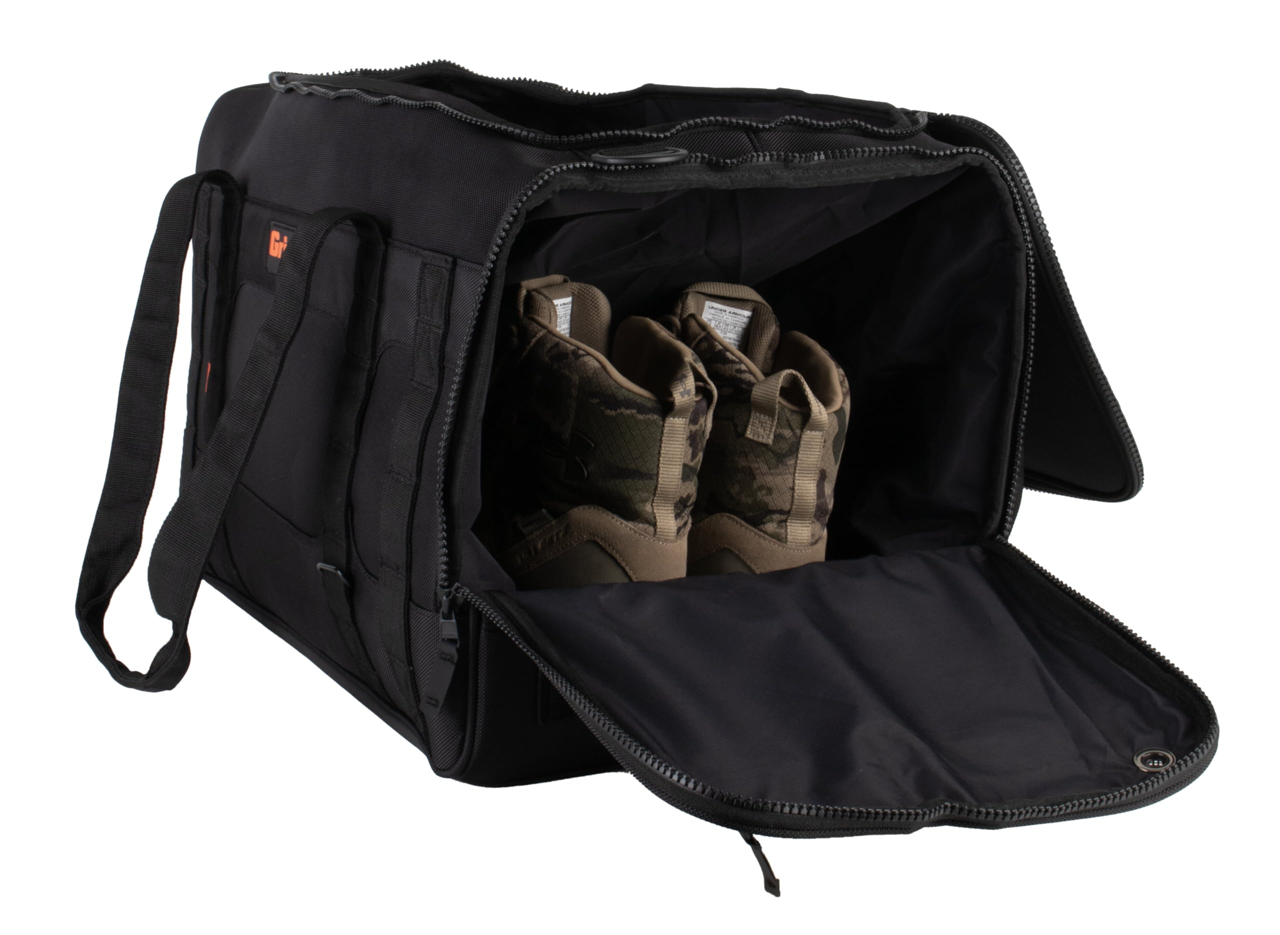 Duffle Grizzly 60 | Heavy-Duty Construction | Water Resistant Base | 60L Capacity | Large Storage Pocket | Blackout
