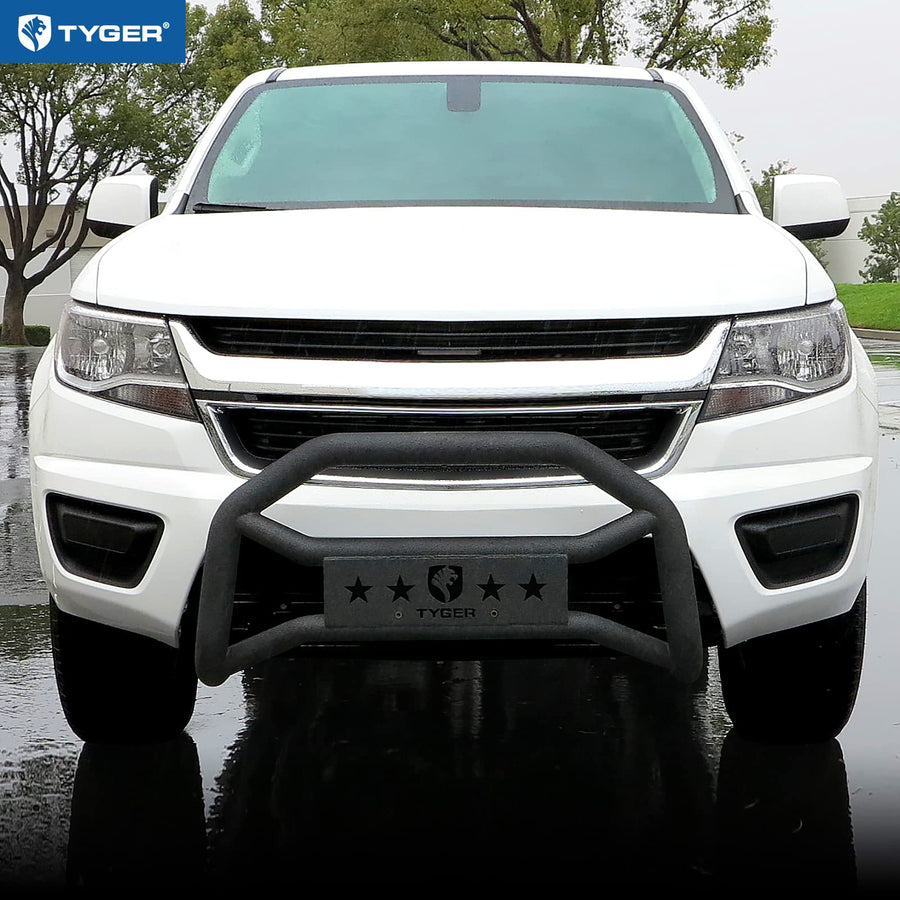 Tyger Auto TG-GD6C60148 Compatible Front Bumper Guard with 2015-2022 Chevy Colorado/GMC Canyon | Textured Black | Light Mount | Bull Bar