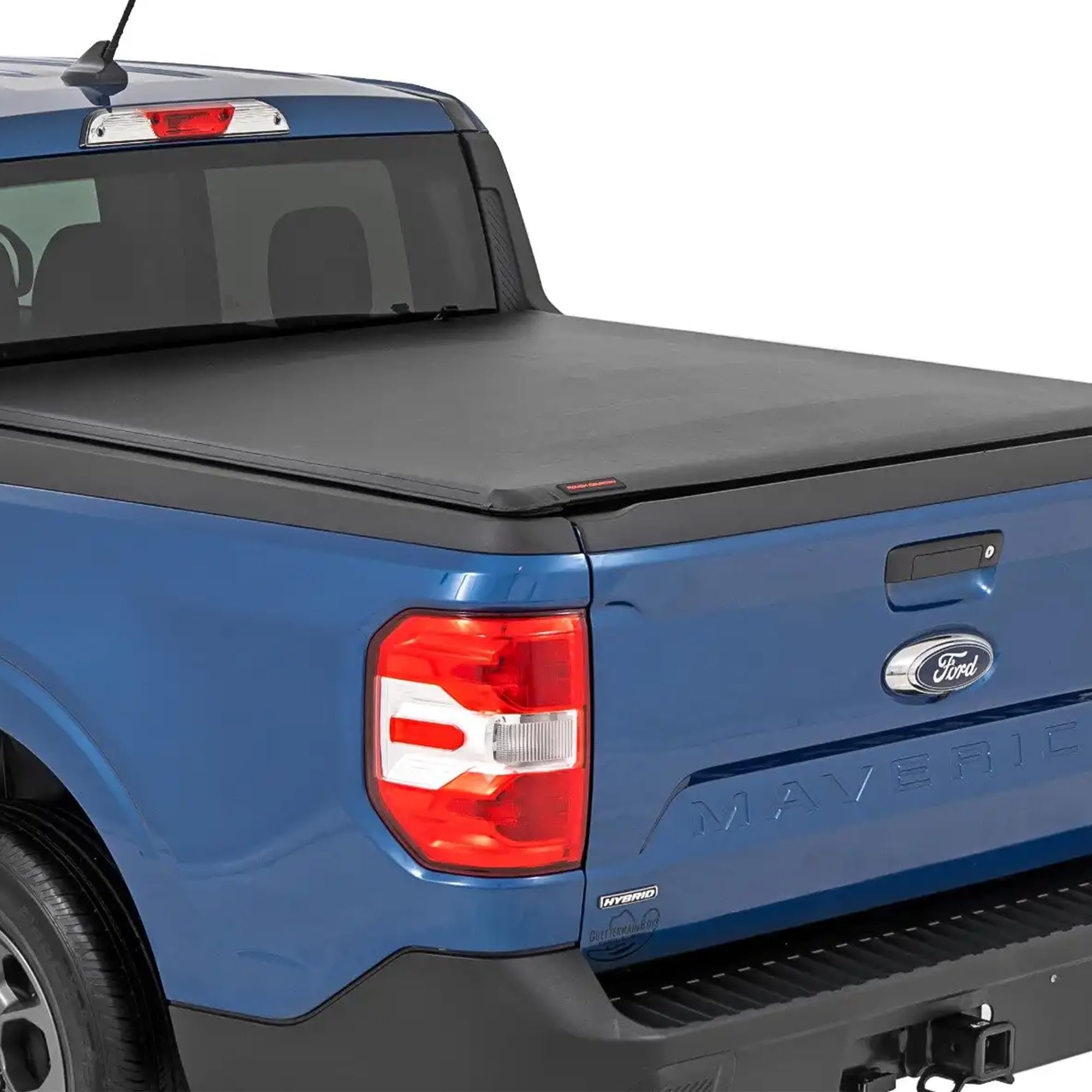 Soft Roll Up Rough Country Truck Bed Tonneau Cover for Ford Maverick (2022-2026) - Fits 4'6 (54.4") Bed, Weatherproof Bed