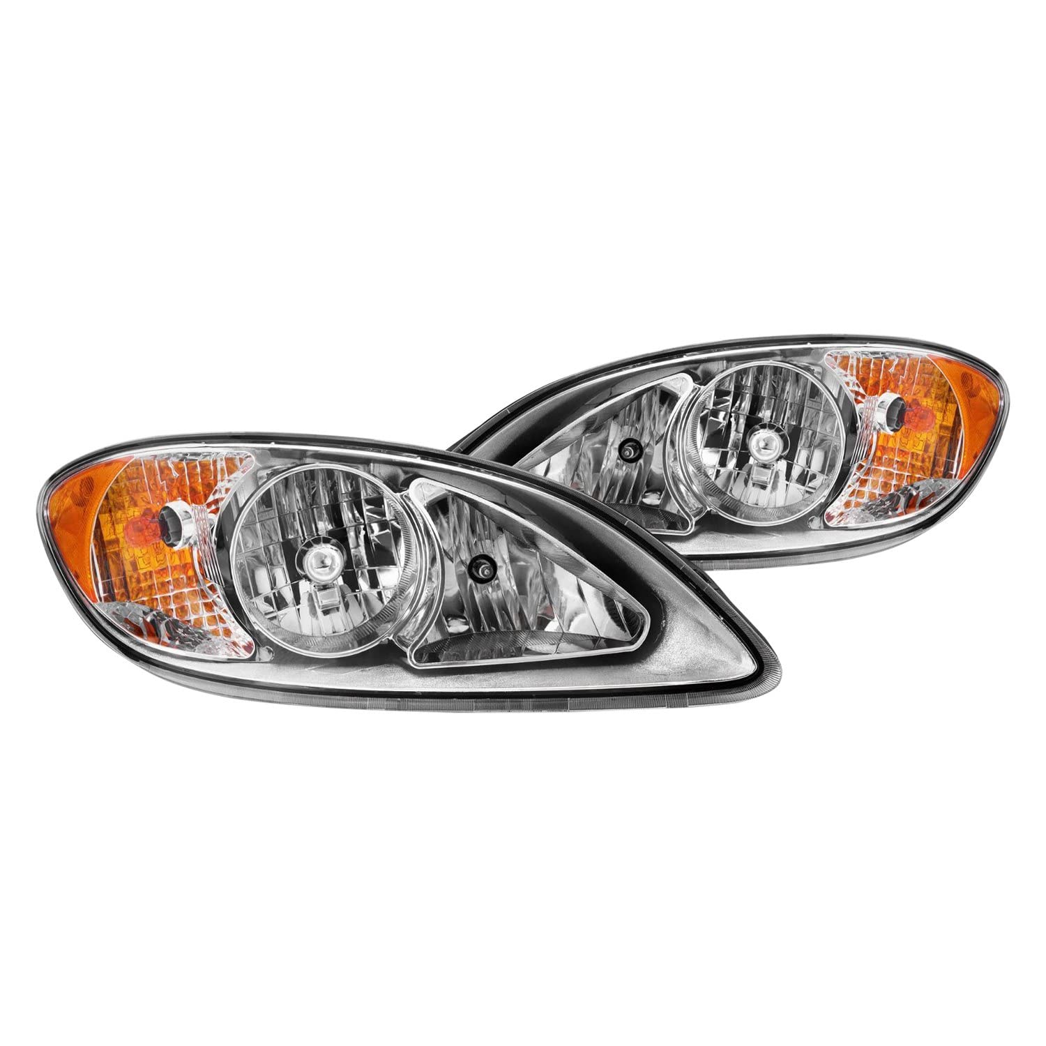 2008-2016 ANZO International Prostar Crystal Headlights Chrome Housing