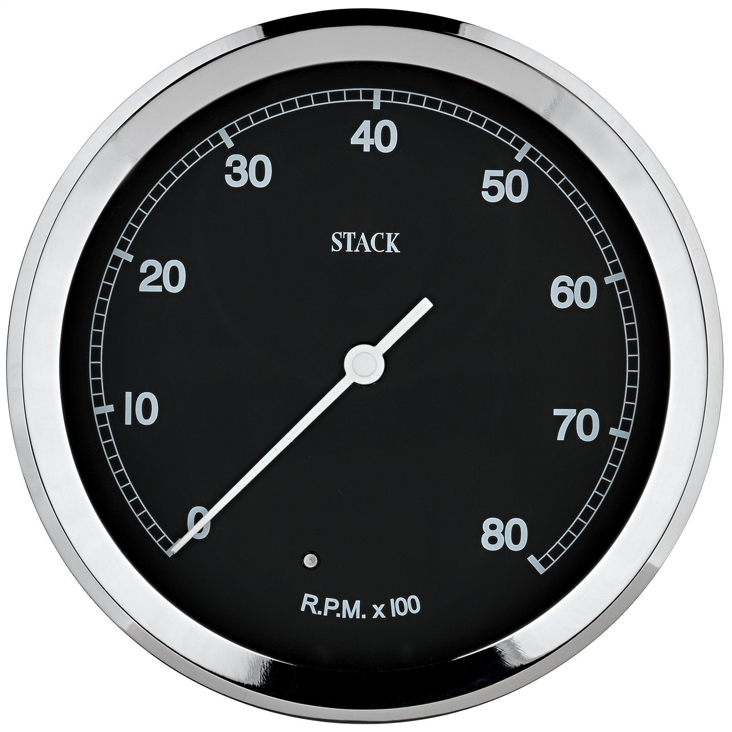 Clubman Stack ST230C-08 Classic Black 125mm 0-8k RPM Tachometer