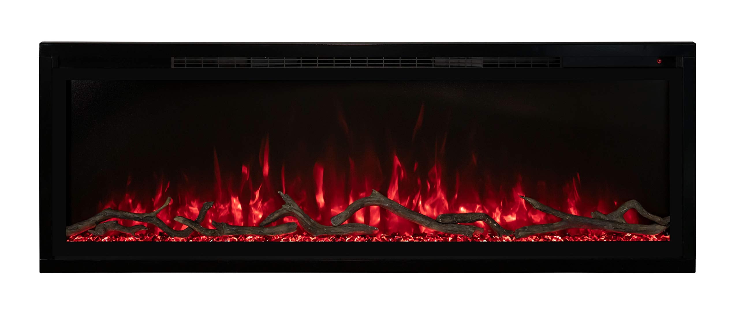 Spectrum Slimline Modern Flames Reliable Electric Fireplace | Customizable Hybrid-FX Flame LED Light Ambience | Remote Controlled | 100 Inch