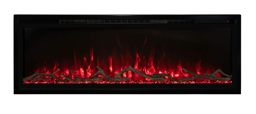 Spectrum Slimline Modern Flames Reliable Electric Fireplace | Customizable Hybrid-FX Flame LED Light Ambience | Remote Controlled | 100 Inch