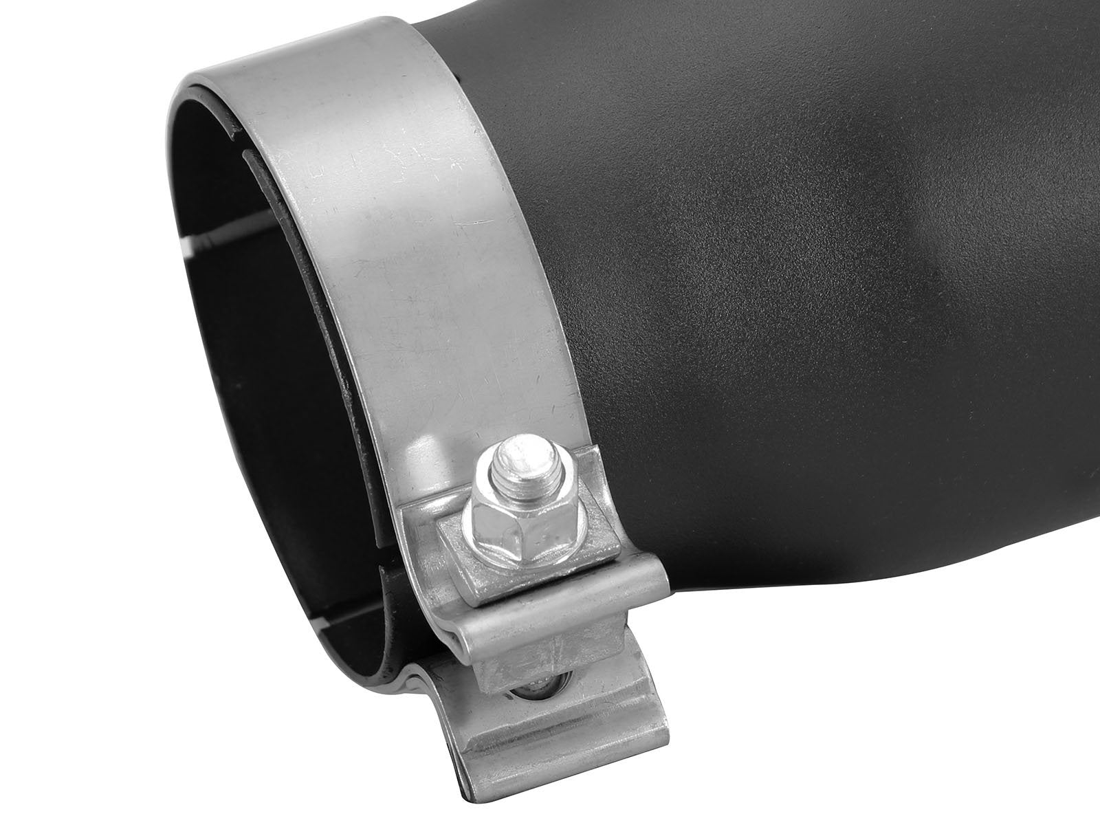 aFe Power 4" 409 Stainless Steel Exhaust Tip, Black, Left 49T35452-B12