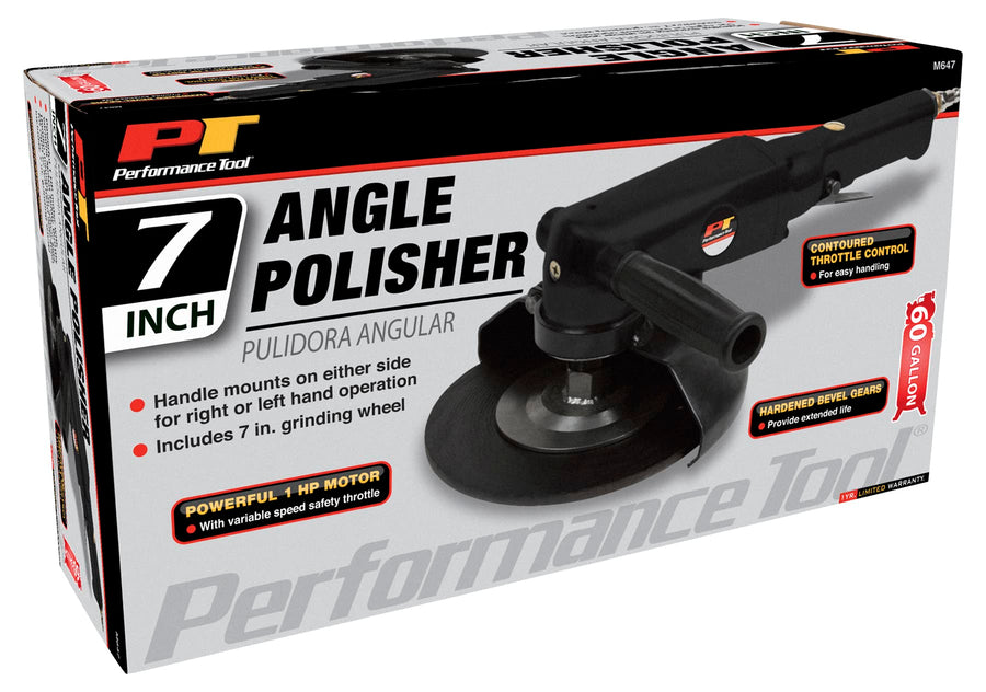 M647 Performance Tool 7-Inch Horizontal Angle Polisher