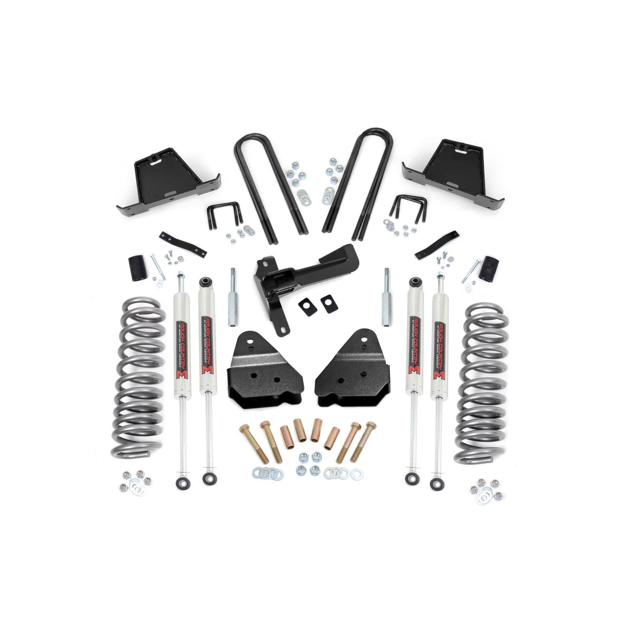 4.5 Inch Rough Country Lift Kit with M1 Monotube Shocks for Ford F-250/F-350 Super Duty 4WD (2005-2007)