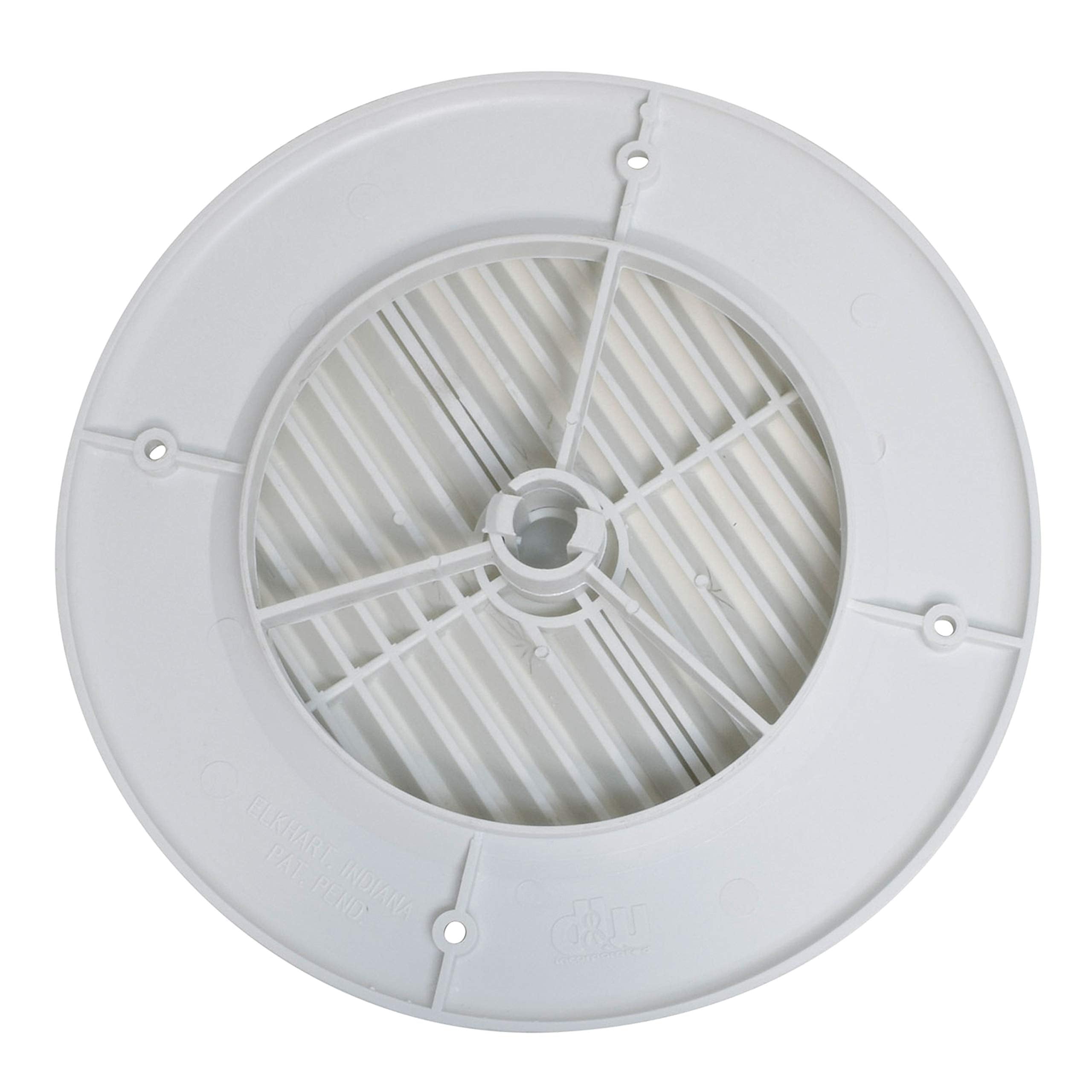Air Port Valterra Louvered 4" Wh, White, 1 Count (Pack of 1)